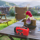 Portable multi - func hand - crank, emergency gen, solar radio, shockproof, FM/AM/WB/NOAA, power bank