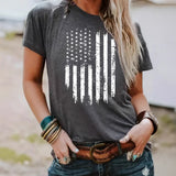 T-shirt flag print