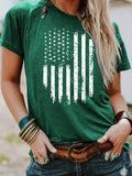 T-shirt flag print