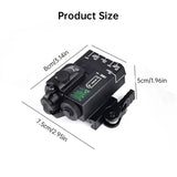 MINI-A2 PEQ15 Laser & IR Tactical Light - 20MM Picatinny Rail Mount, Red/Green Sight for M300/M600