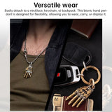 5cm Movable Robot Hand Collectible - Adjustable Mechanical Bionic Hand Charm, Pendant, Ornament