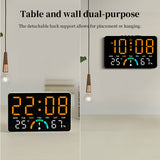 Digital Alarm Clock with Temperature & Humidity Display, Dual Alarm, Snooze