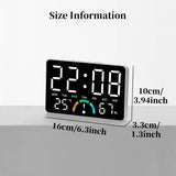 Digital Alarm Clock with Temperature & Humidity Display, Dual Alarm, Snooze