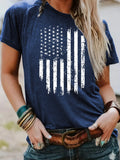 T-shirt flag print