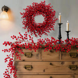 Festival decoration flower wreath simulation vine circle