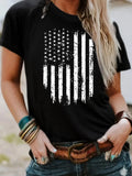 T-shirt flag print