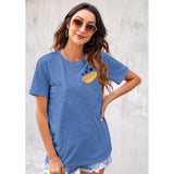 Flag Print T-Shirt for Women: Fun USA Printed Tee