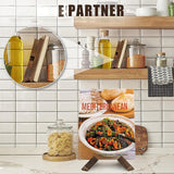Wooden Kitchen Recipe Rack for Home Use, Wall-Mounted or Desktop Book Stand for Reading and Menu Display