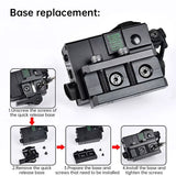 MINI-A2 PEQ15 Laser & IR Tactical Light - 20MM Picatinny Rail Mount, Red/Green Sight for M300/M600