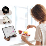 Wooden Kitchen Recipe Rack for Home Use, Wall-Mounted or Desktop Book Stand for Reading and Menu Display