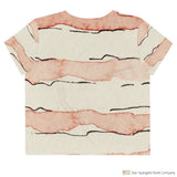 Faded Flag All-Over-Print Crop Tee