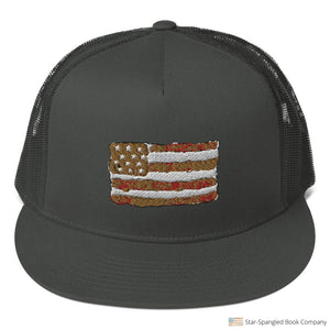 Iconic Watercolor Flag Mesh Back Snapback Hats