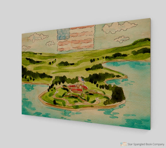 Land Of The Free Wood Print