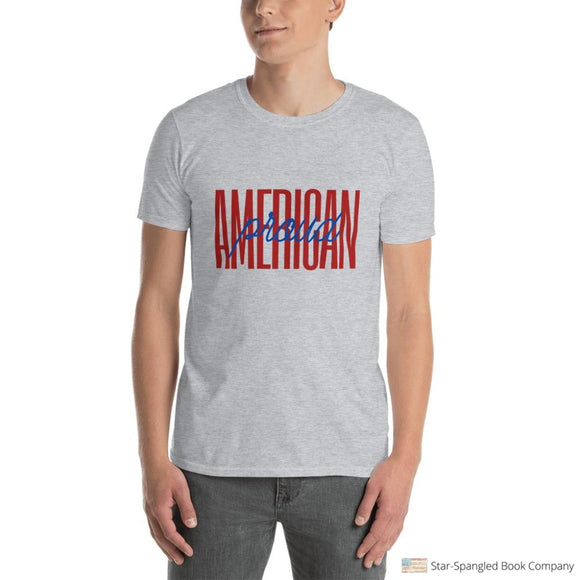 Mens American Proud T-Shirt Sport Grey / S