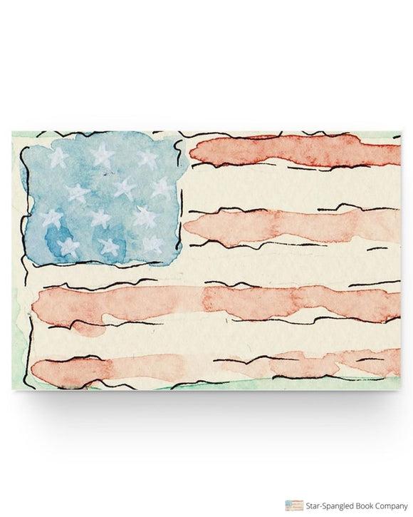 Poster - Watercolor Flag 24X16 / White 24X16 Posters