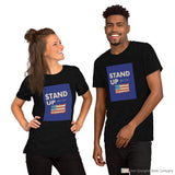 Stand Up Short-Sleeve Unisex T-Shirt Black Heather / S