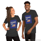 Stand Up Short-Sleeve Unisex T-Shirt Dark Grey Heather / S