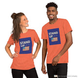 Stand Up Short-Sleeve Unisex T-Shirt Heather Orange / S