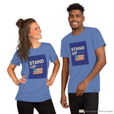 Stand Up Short-Sleeve Unisex T-Shirt Heather True Royal / S