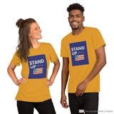 Stand Up Short-Sleeve Unisex T-Shirt Mustard / S