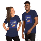 Stand Up Short-Sleeve Unisex T-Shirt Navy / S