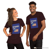 Stand Up Short-Sleeve Unisex T-Shirt Oxblood Black / S