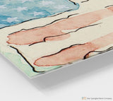 Watercolor Flag Acrylic Print