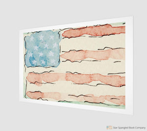 Watercolor Flag Art Print