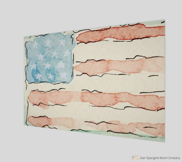 Watercolor Flag Poster