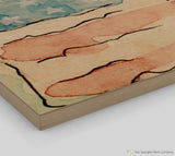 Watercolor Flag Wood Print