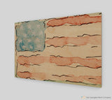 Watercolor Flag Wood Print